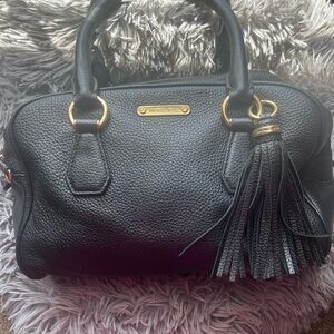 Michael Kors Black Satchel with Gold Hardware